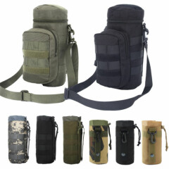 Tactical Molle Water Bottle Pouches Military Outdoor Travel Camping Kettle Bags