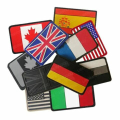 Union Jack Spain France Germany Italy American USA US Canada Flag Patch