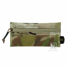 KRYDEX Tactical Front Candy Pouch Zipper Pack Hook Back for Chest Rig Vest Camo