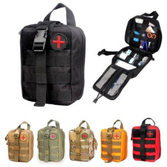 Outdoor Pack First Aid Kit Wilderness Black First Aid Pouch Medical Bag Package