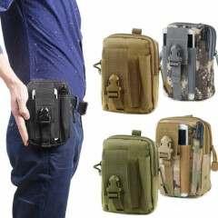 Tactical Molle Pouch Belt Waist Pack Bag Military Nylon Utility Outdoor Belt Bag