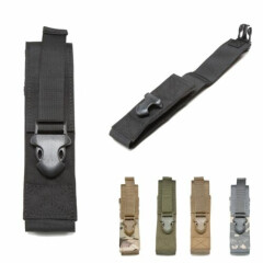 Tactical Single Pistol Mag Flashlight Pouch Holster Molle Pouch Bag Case
