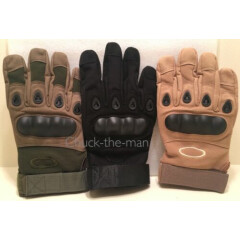 Tactical Military Combat Gloves Hard Knuckle Army Security Police Duty Work 