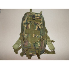 Expandable medium tactical pack backpack woodland camouflage ASC new