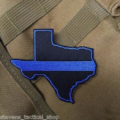 Thin Blue Line Texas State Patch, Law Enforcement
