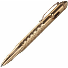 EDC Solid Brass Bolt Action Pen Tungsten Tactical Tip Survival tool