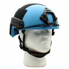PE Helmet Ballistic Helmet IIIA Bullet Proof Helmet Blue color for 56-60cm