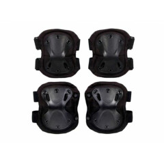 4pcs Set Tactical Elbow & Knee Pads for Training, Airsoft, Paintball and Hunting