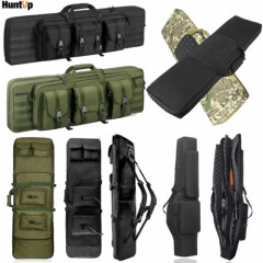 Tactical Double or Single Rifle Case Long Carbine Rang Gun Carry Bag Backpack