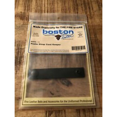 Black Boston Leather Radio Strap Cord Keeper 5426-1 New In Package