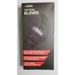 TAC9ER Tactical Gloves - Small - Black: Screen Sensitive Fingertips!~!