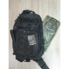 DDT Assassin Black Sling Bag Hiking Pack Gear Molle Tactical Shoulder EDC CCW 