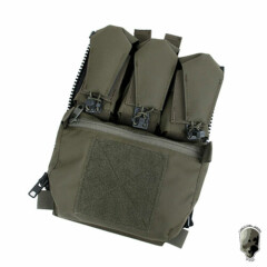 TMC Zip-on Panel Pouch Assault Back Panel Pack For FCV Plate Carrier Vest Gear