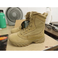 New Original S.W.A.T. Chase 9" Men's Tan Size 5 Tactical Side Zip Boots #1312