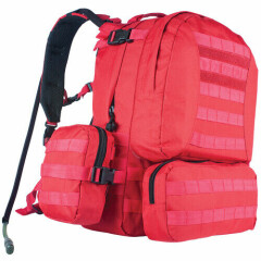 NEW Advanced Hydro Assault Pack MOLLE Hiking Hunting Backpack w Bladder MED RED