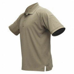 Vertx VTX4000P Coldblack Short Sleeve Polo Loose-Fit Performance Shirt Tan Small