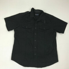 5.11 Tactical Men Black Twill PDU Class B Short Sleeve Shirt sz L
