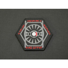 Star Wars TIE Fighter Special Forces PVC Patch First Order Galactic Empire Hook 