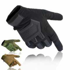 Tactical Military Hunting Full Finger Gloves Touch Screen Hard Knuckle Gloves US
