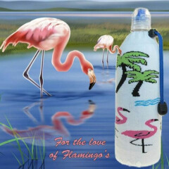 Flamingo-Foldable Multi-Function Koozie Beer Soda Water Wine Bottle Coozie