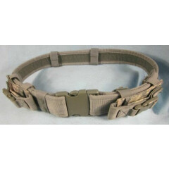 MILITARY TACTICAL BELT with 2 PISTOL MAG POUCHES