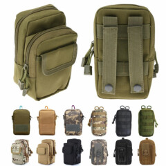 Tactical Molle Pouch EDC Multi-purpose Belt Waist Pack Bag Utility Phone Pocket