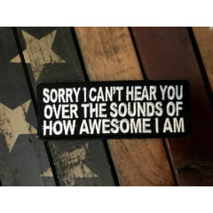 Sorry I can't hear you over the sounds of how awesome I am Patch 
