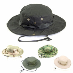 Outdoor L Size Combat Camo Military Bush Jungle Sun Hat Hiking Fishing Cap