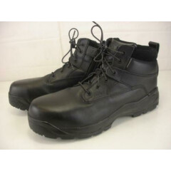 Mens sz 15 M 5.11 Tactical ATAC 5" Black Leather Shield Side Zip Steel Toe Boots