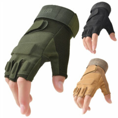 Military Half Finger Fingerless Tactical Hunting Cycling Gloves Outdoor Sport US