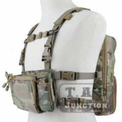 Tactical D3CR Chest Rig Harness Vest D3 Flatpack Backpack MOLLE Rucksack Bag Set