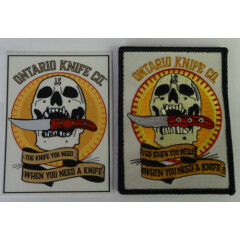 Shot Show Ontario Knife Company SKULL Morale Patch Sticker