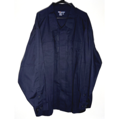 5.11 Tactical Long Sleeve Button Shirt | Black Canvas Utility Wear | Mens 4XL
