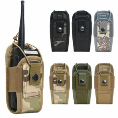 Tactical Molle Radio Pouch Walkie Talkie Holder Waist Bag Belt Pocket Holster US
