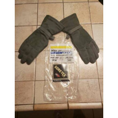 MASLEY MILITARY COLD WEATHER FLYERS GLOVES LARGE 75N CWF GORE-TEX NOMEX GLOVE
