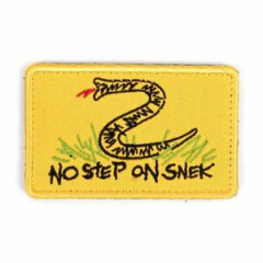 No Step On Snek Morale Patch 100% Embroidered 3" x 2 Hook and Loop Fast Ship