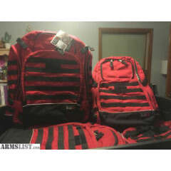 5.11 Tactical Red RUSH72 Tactical Backpack- Fire/EMS Edition- Rare/Discontinued