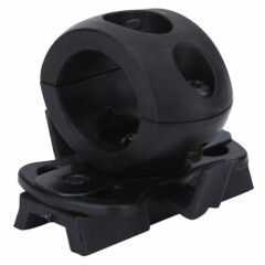 Portable Torch Mount Flashlight Holder Stand Plastic Black Rack Fit Fast Helmet