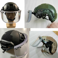 UHMW-PE Ballistic 3A Bullet Proof Helmet + Bullet proof Face Guard Shield Mask