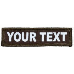 Custom Text Reflective Patch - Multiple Sizes Military/ Patch Hook Backing
