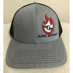 Arc Strap Richardson Brand Motorcross Boot Stap Snapback Hat Gray And Black