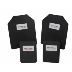 Tactical Scorpion Body Armor Plate Trauma Pads 10mm 10x12+6x8 Set For AR500