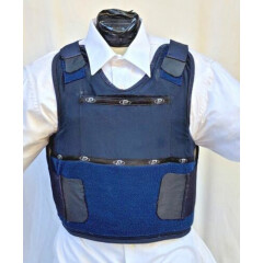 Large IIIA Lo Vis / Concealable Body Armor Carrier BulletProof Vest with Inserts
