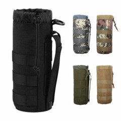 US FAST Upgraded Tactical Drawstring Molle Water Bottle Holder Tactical Pouches