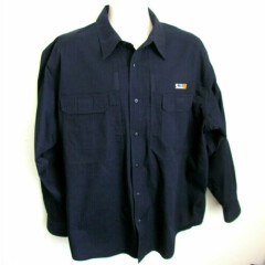 EUC 5.11 TACTICAL SERIES Men's Sz XL Black Button-Up Cargo Shirt - Long Sleeves