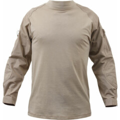Desert Sand Solid Tactical Heat Resistant Lightweight Combat Shirt