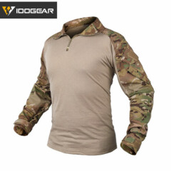 IDOGEAR G3 Combat Shirt w/ Elbow Pad Military Airsoft Tactical Clothing MultiCam