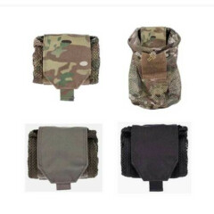 Outdoor Mini Foldable Magazine Mesh Drop Dump Pouch Tactical ROLL-UP Storage Bag