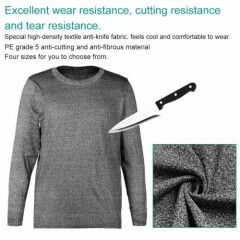 Cut Resistant Anti Slash Clothes Level 5 Protective Equipment Round Neck Shirt