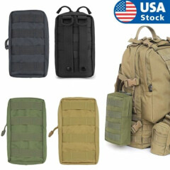 Tactical Molle Utility Pouch EDC Waist Bag Belt Pack Hunting Backpack Accessory